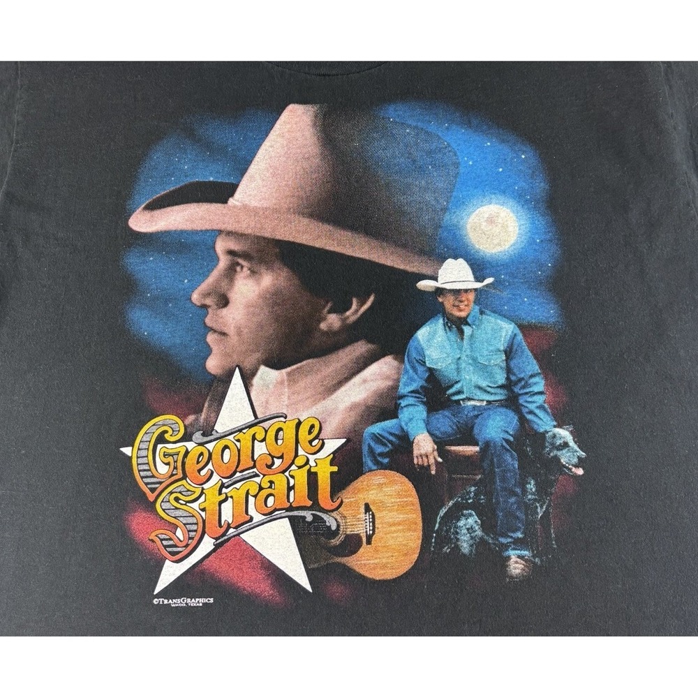 Vintage XL T Shirt George Strait Lead On Tour‎ Single Stitch Graphic Print Tee - Picture 5 of 8